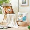 Magical Cute Fabulous BeastsS Cushion Cover Breathable and skinfriendly linen pillowcase square removable and washable cushion
