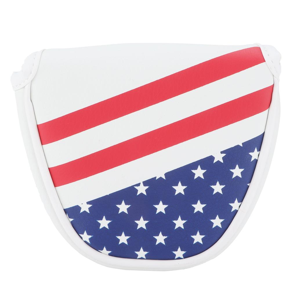 Waterproof PU Golf Mallet Headcover Center Putter Cover Protector with Magnetic Closure