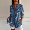 Color Print Shirts Women Fashion Trendy Color Spelling Hot Style Long Sleeve Single-breasted Lady Shirt Tops Commuting Clothing