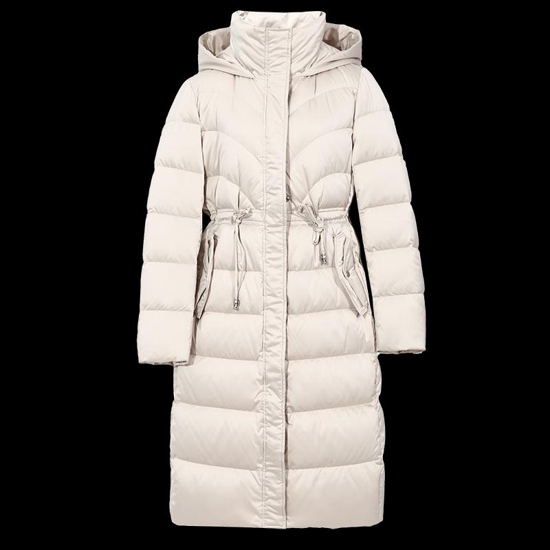 Tatu Women's Winter Long Hooded Down Jacket