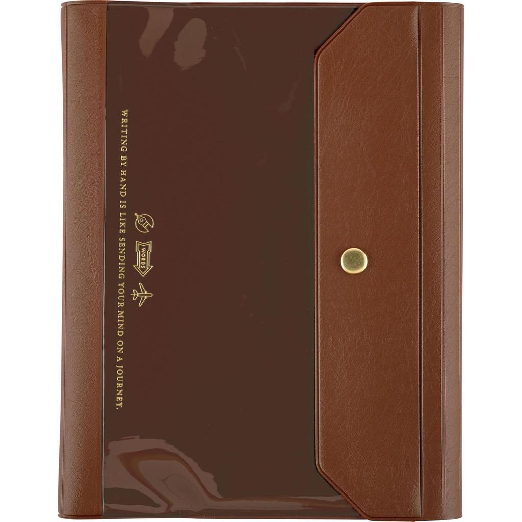 Hobonichi Cousin A5 Planner Cover - Aileron Brown, Three-Fold Case