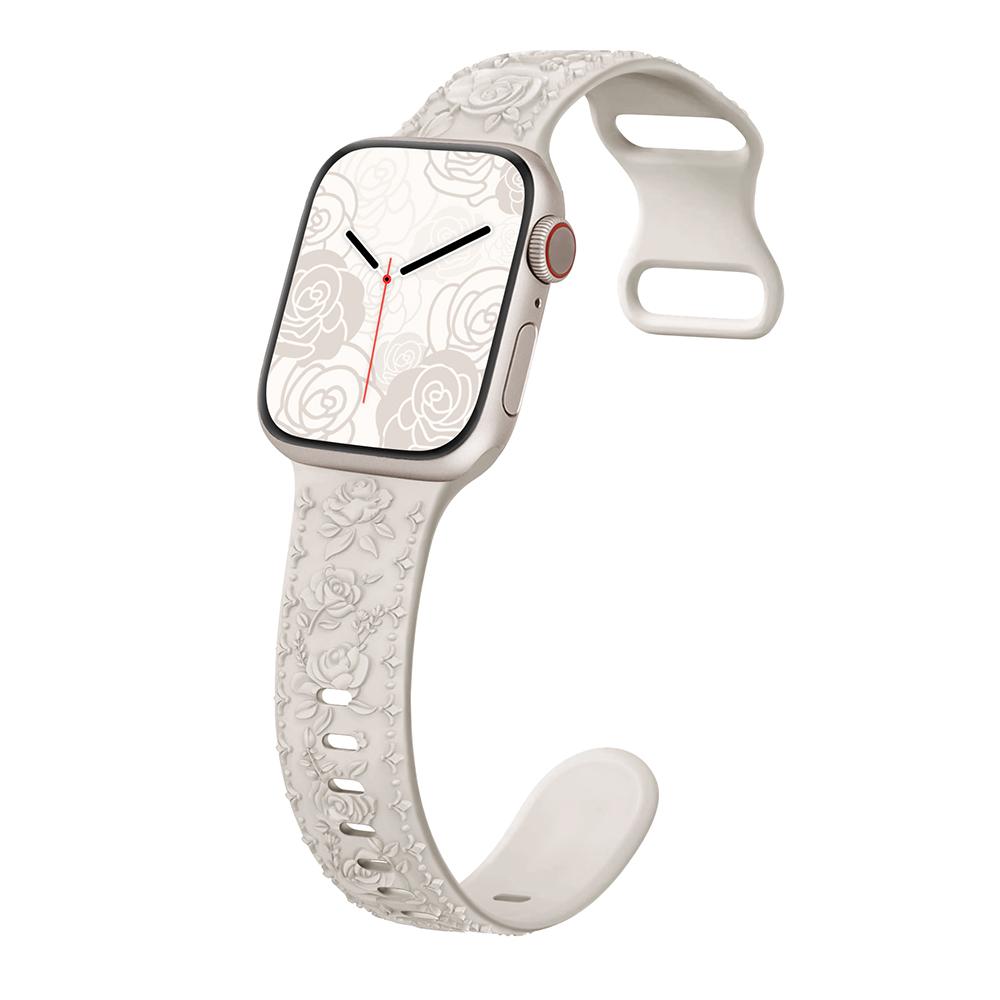 Engraved Strap for Apple watch band 45mm 44mm 42mm 49mm 40mm 41mm Silicone Bracelet Correa iWatch Series 8 9 7 6 5 4 3 Ultra SE