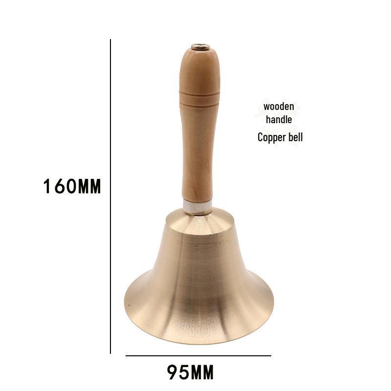 

Деревянная ручка, медный колокольчик: Звонок для класса, Рождества, домашних животных и пожилых людей