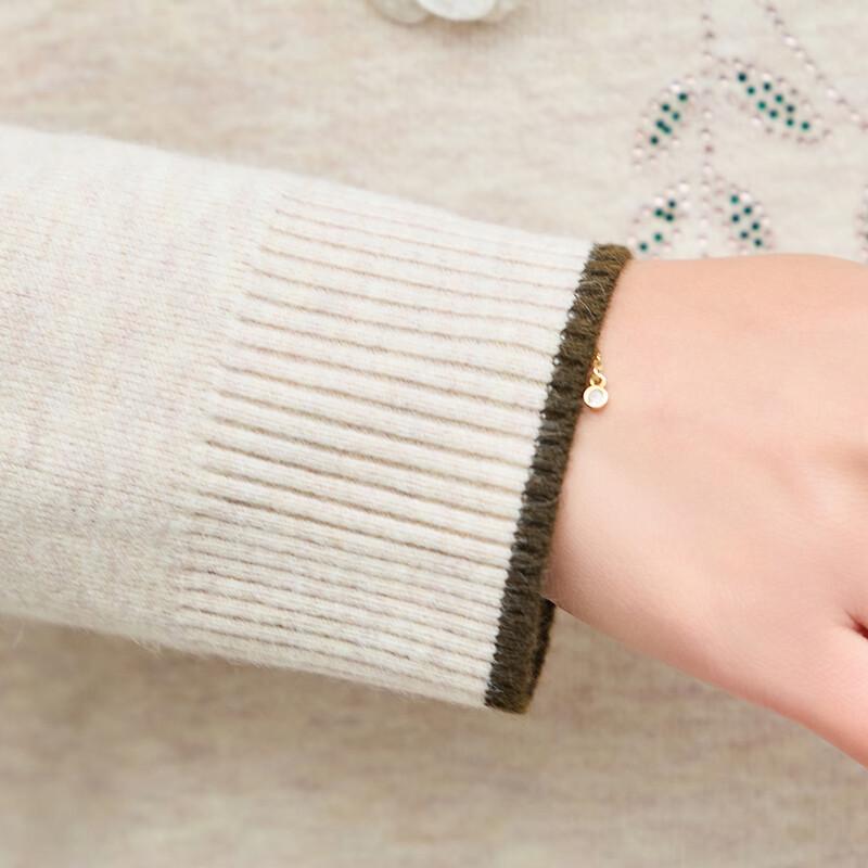 Women's Fleece-Lined Warm Half-High Collar Knit Pullover Sweater