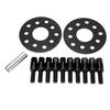 2PCS 5mm 5x100 5x112 Hub Centric Wheel Spacer Kit with Bolt Replacement for A3 A4 A5 A6 A8 1997‑2008 Black