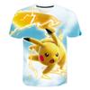 Kids 3D T-shirt Pocket Monster Cartoon Short Sleeve Tops Summer Casual Wear