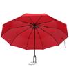 Automatic Umbrella Black Steel TenBones Folding HighDensity AntiCollision Compact Umbrella for Sunshade and Rain