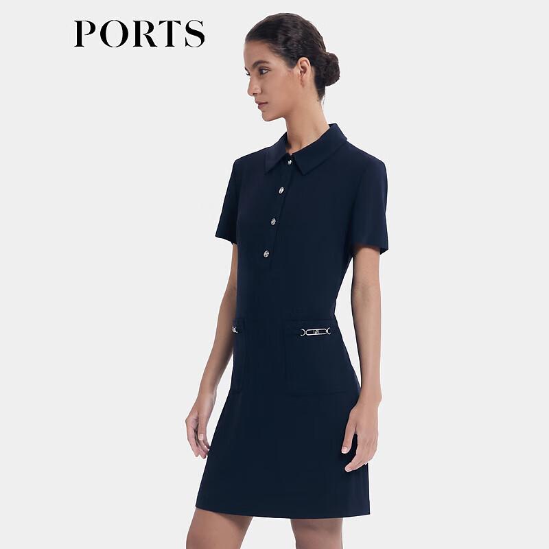 

PORTS Women s Summer Commuter Shirt Collar Dress M