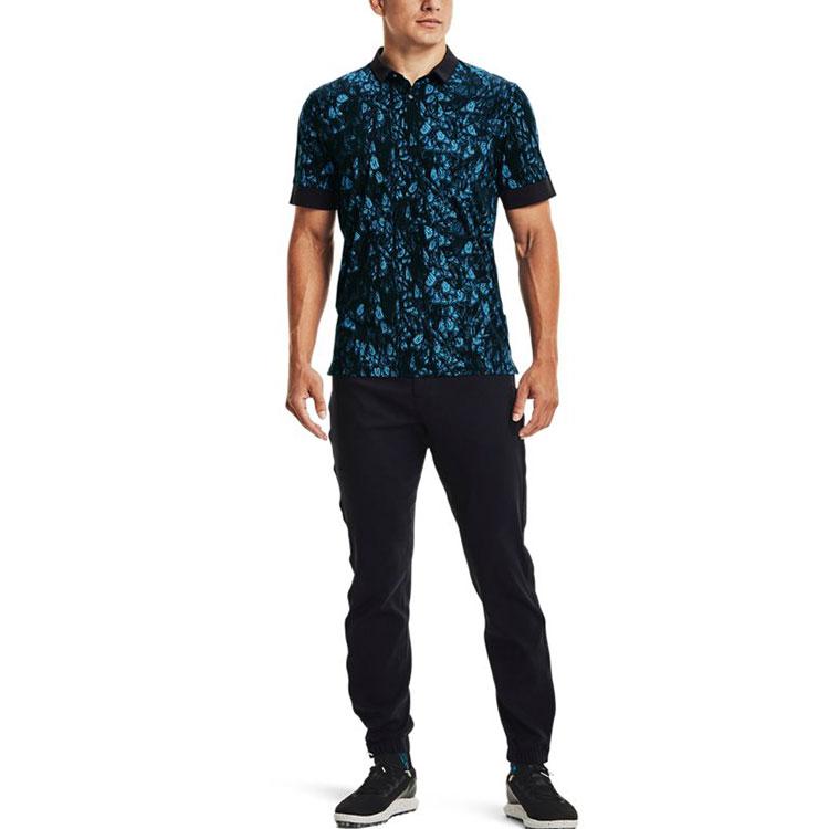 Under Armour Curry Golf Quick-Dry Breathable Short Sleeve Polo Shirt Men tops Blue 1366256-422