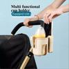 2-in-1 Universal Stroller Water Cup Holder With Phone Holder, Universal Bottle Holder For Wheelchair stroller Accessories