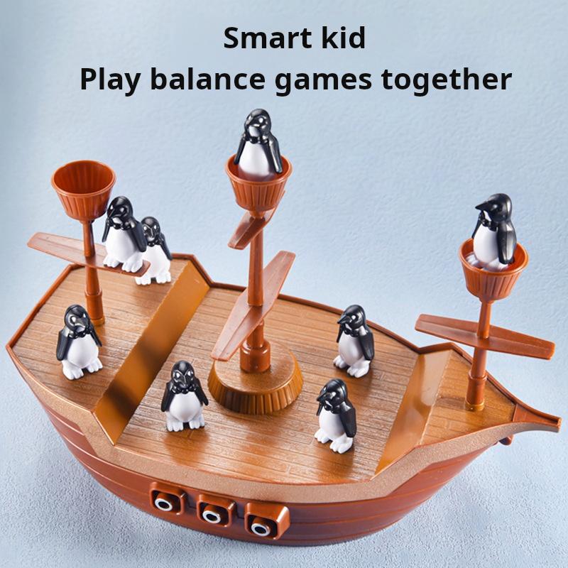 Puzzle Iceberg Penguin Pirate Ship Balance Toys Family And Parent-Child Interaction Children'S Tabletop Games Party Gifts