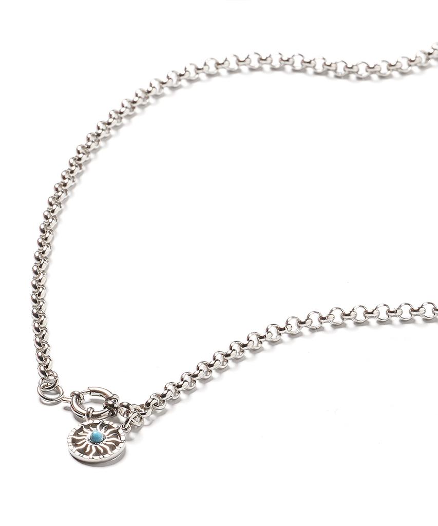Polalita Surgical Blue Pendant Necklace (Plt-Nl-034_Sv)