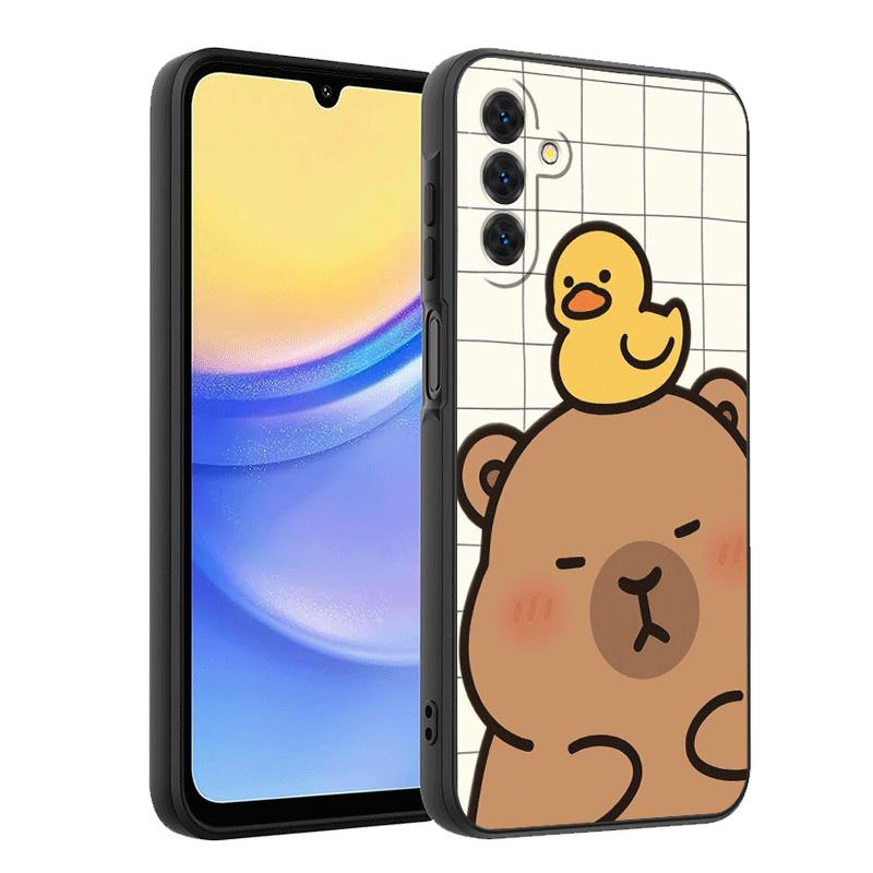 Lustige Capybara Cartoon Niedliche Weiche Handyhülle für Samsung A17 A37 A57 A16 A26 A36 A56 A15 A25 A35 A55 A14 A24 A34 A54 A13 A23 A33