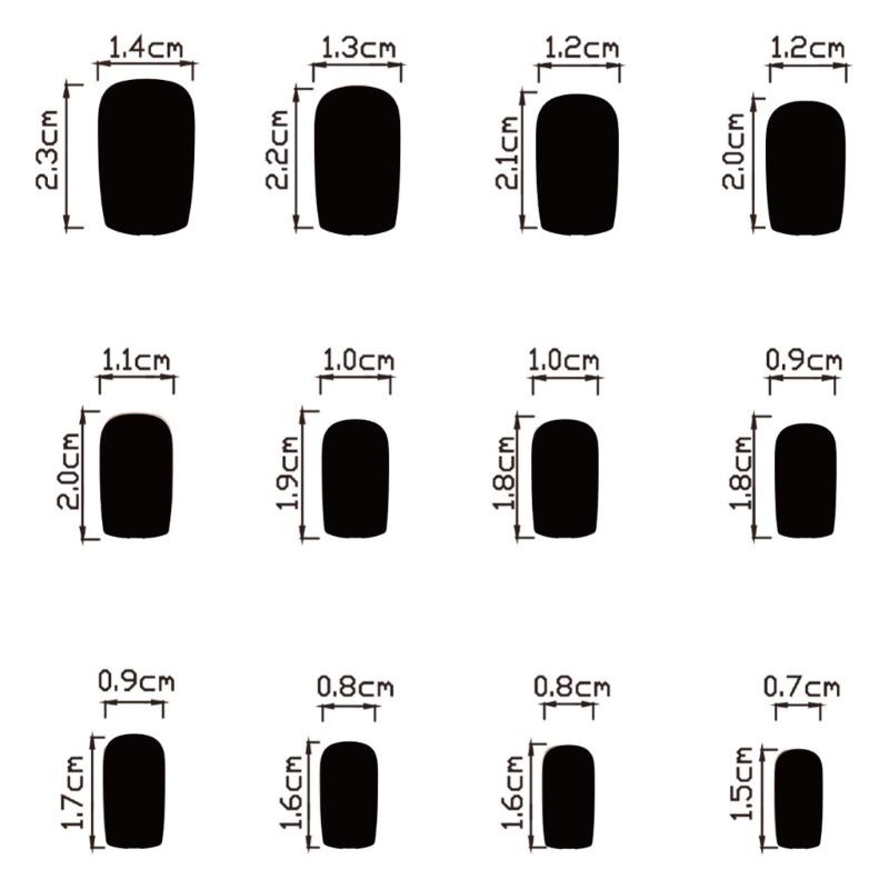 Glossy False Nail Square Stick on Nail with Butterfly Full Cover Artificial Nail Press on Nail For Various Occasion