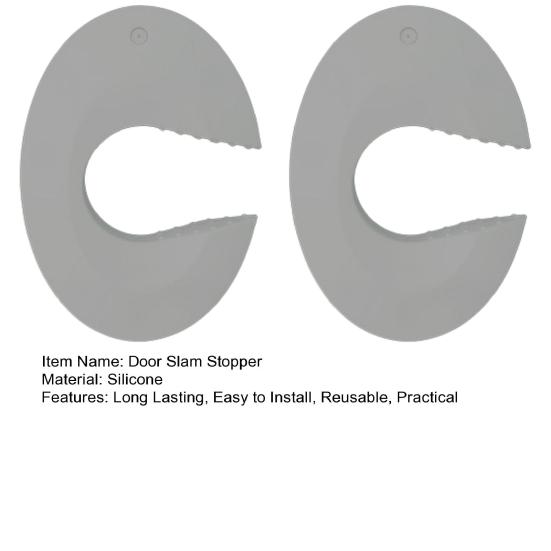 1/2Pcs Universal Door Stopper Silicone Door Pinch Guard Simple Installation Easy to Clean