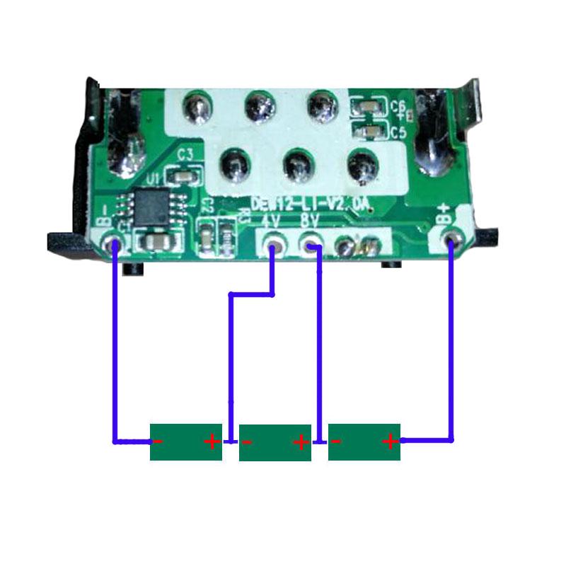 DCB120 Battery Plastic Case PCBA Charging Protection Circuit Board Box For DeWalt 10.8V 12V Li-ion Battery Dcb125 Dcb127 Shell