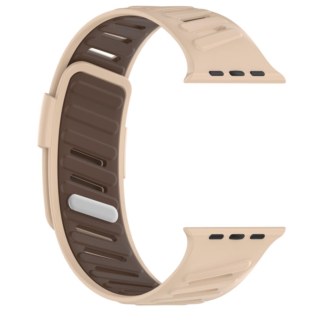 Dvoubarevný sportovní řemínek pro Apple Watch Ultra 3/2/1 49mm 41 42 45 44 46mm prodyšný silikonový pásek pro Iwatch řadu 11 10 9 8 7 SE
