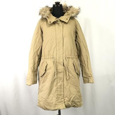 Adam Et Rope 80% Down Coat Outer Women M Beige Raccoon Fur(USED)