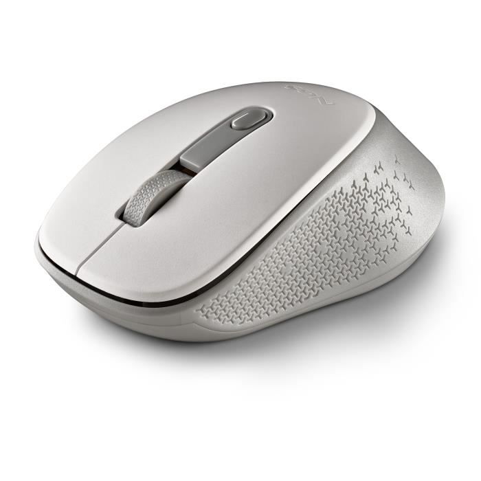 Souris Optique Sans Fil - NGS - DEW WHITE - 2,4 GHz - 800/1600 DPI - Ambidextre, Silencieuse