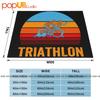 Retro Vintage Style Sunset Triathlon Ultra-Soft Blanket Quilt Winter Sofa Cover Bed Covers