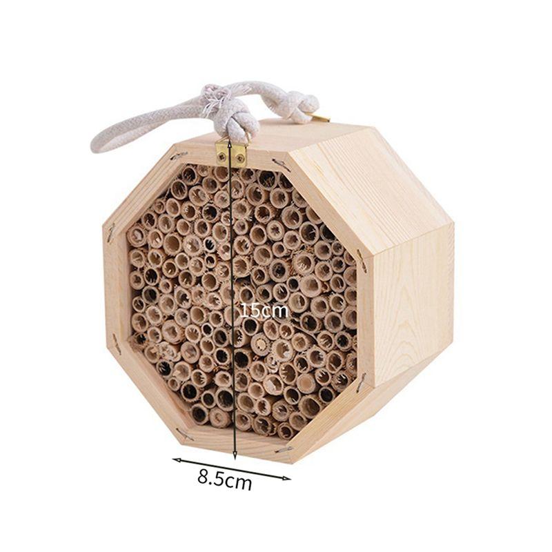 M-Modern-Wooden Insect Bee Bug House Natural Eco-Friendly Wood Insect Hotel Garden Nest Easy Installation Beautiful Easy Care Ea