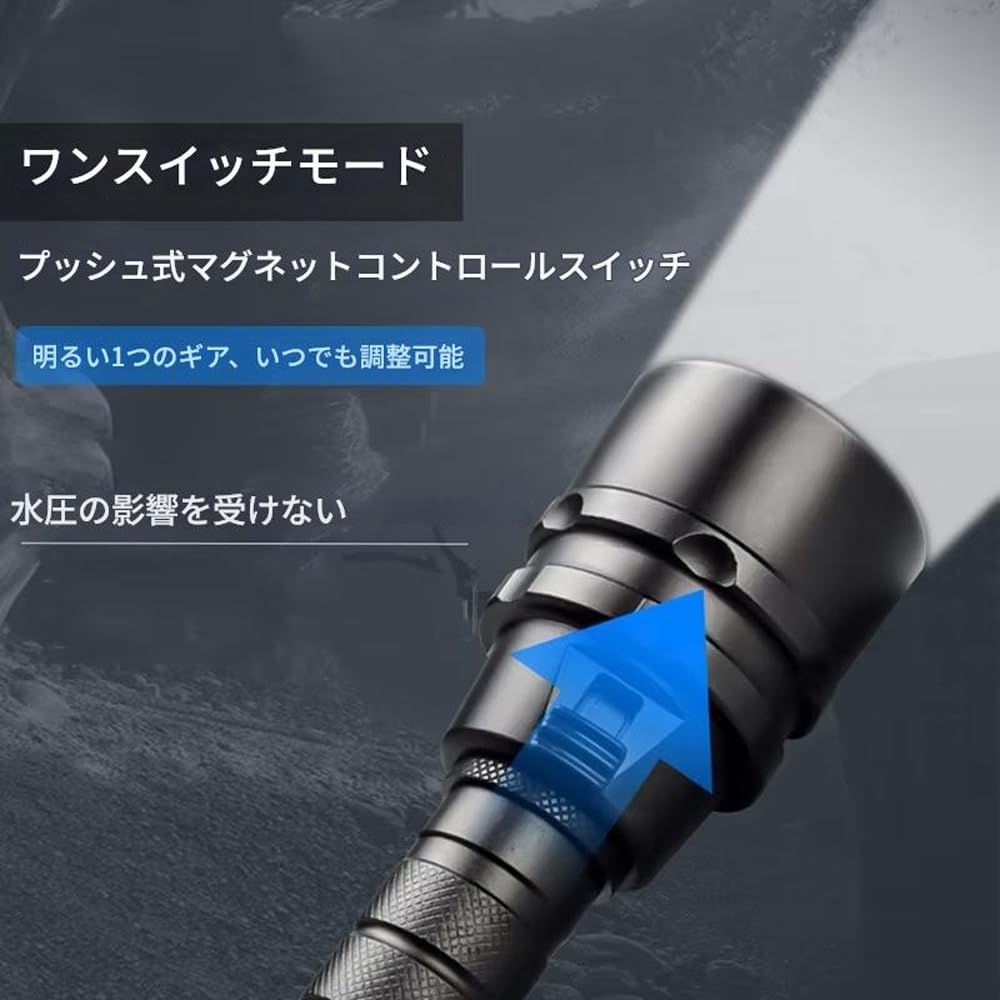 zmart Cree XM-L2 5U2 LED Diving Light (18650 x 2, 5000 Lumens) - Waterproof Light, Underwater Light, Diving Torch, Dive Light, Submersible Light, Unde