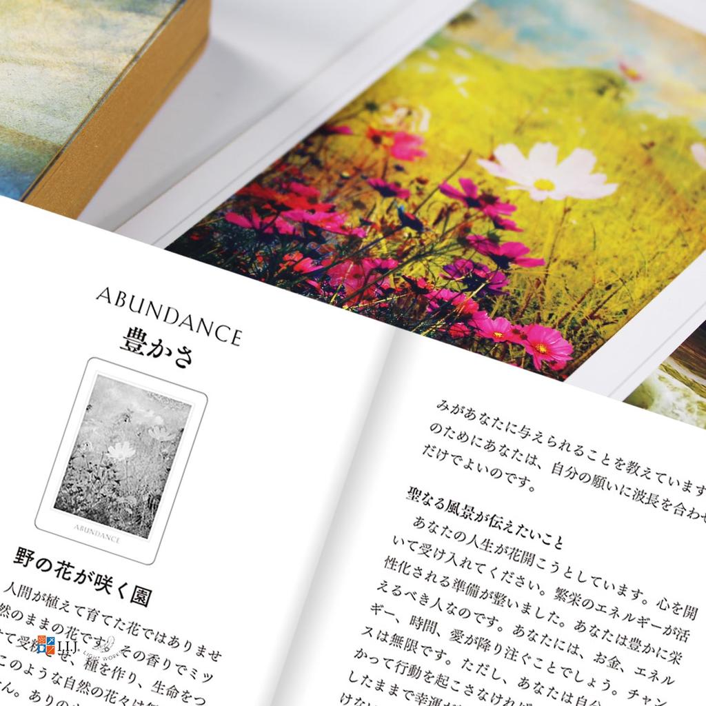 I.I.J Oracle Cards Sacred Destiny Oracle Special Edition Gold Edge Japanese Version Affirmation Fortune Telling with Japanese Instruction Manual