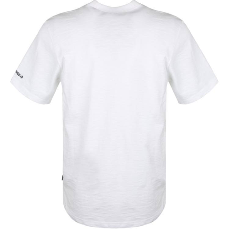 Converse T Shirts Men's White Crew Neck Moderate 10008444-A01