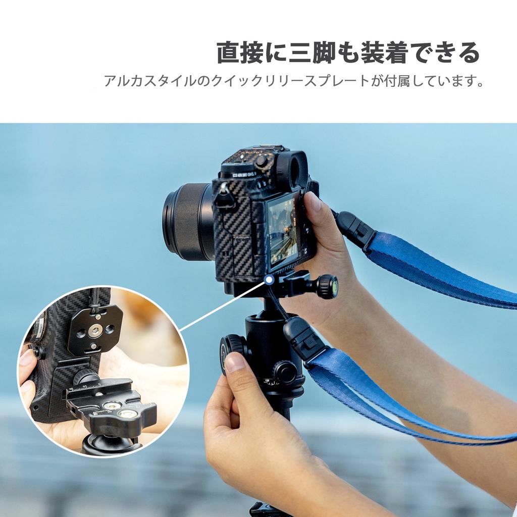 JJC Camera Neck Shoulder Strap for Lumix Nikon COOLPIX Z50 Z6 Fujifilm Leica Q3 43 Mirrorless SLR Adjustable Drop Gray Black Strap, DC-TZ99 GH7,