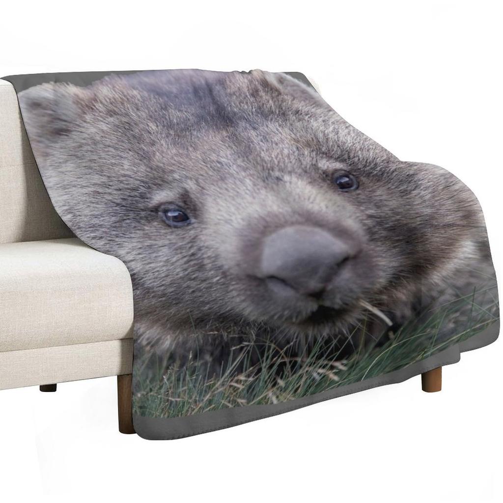 Wombat Throw Blanket Luxurious Soft Fuzzy Blanket for Sofa Bed
