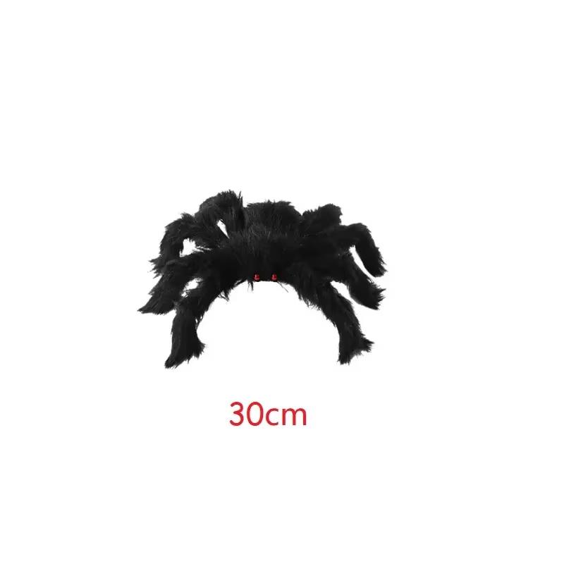 30/50/60/75/90/125/150/200cm Scary Giant Black Spider Halloween Decoration Haunted House Horror Props For Outdoor Home Bar Part