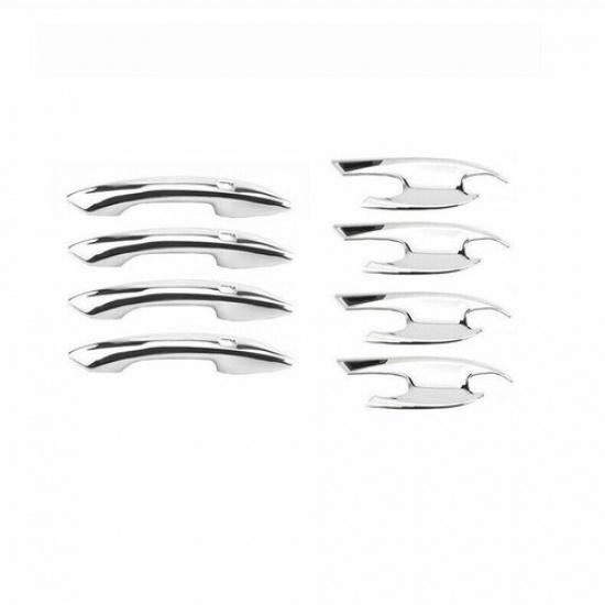 For Hyundai Sonata -2025 Chrome Car Door Handle Cover&Door Handle Bowl Trim