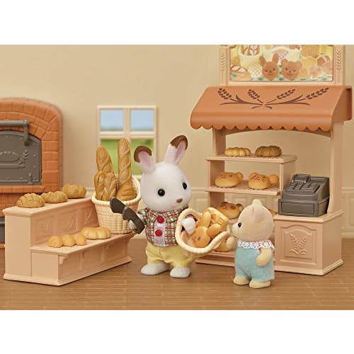 Sylvanian Families Shop Furniture Set [Brown Oven! First Bakery Set] Mi-88 ST Mark Certified For Ages 3 and Up Toy Dollhouse Sylvanian Families EPOCH