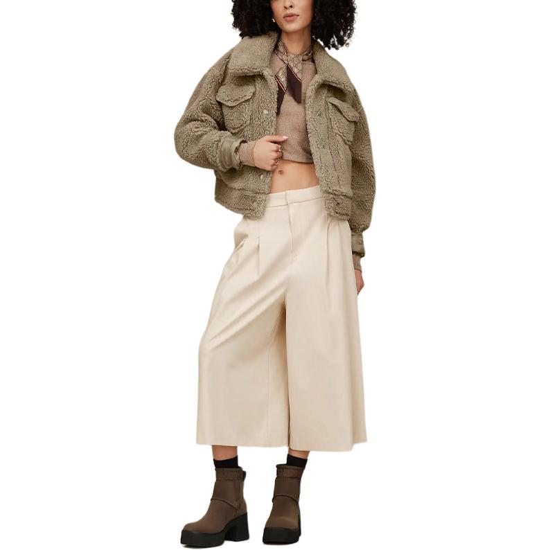 UGG Franky Short Plush Jacket Women Jackets 1171459-CBBLG