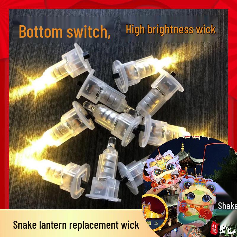 Shake Snake Dragon Lantern DIY Kit – Children's Luminous Cartoon Lantern for New Year and Spring Festival Celebrations