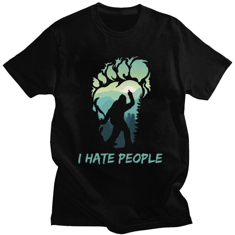 

Custom I Hate People Big Foot Halloween Gift Tshirt for Men Short Sleeves Leisure T Shirt T-shirts 100% Cotton Tee Gift Idea ... S разноцветный