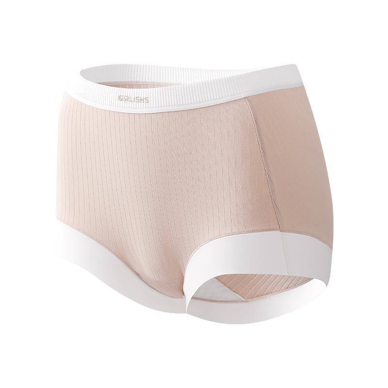 Plus Size Female Spring and Autumn 7A Antibacterial Extended Crotchy Sports Anti Light Flat Angle Underwear