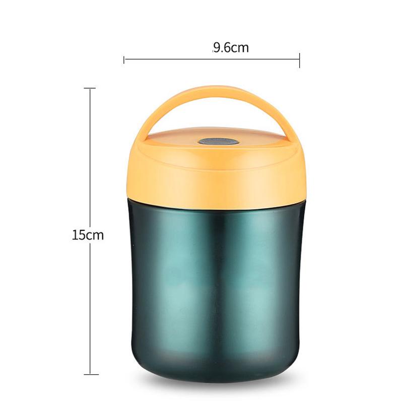 Thermos Containers Portable 500ML Stainless Steel Food Breakfast Lunchbox Leakproof Food Soup Thermal Cup Vacuum Flasks
