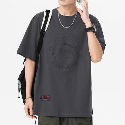 3D Print Staal Print Katoen Amerikaanse Vintage Korte Mouwen T-shirt Mannen Casual T-shirt Klassieke Bedrukte T-shirts Tops Tees