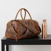 Genuine Leather Travel Duffel Bag Weekend Luggage Buffalo Leather Duffle Bag