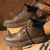 Martin Boots New Autumn British Style High-top Leather Shoes Genuine Leather American Retro Boots