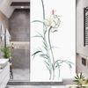 Static Cling Window Film Privacy Lotus Flower Frosted Glass Sticker UV Blocking Heat Control  Window Tint for Homedecor