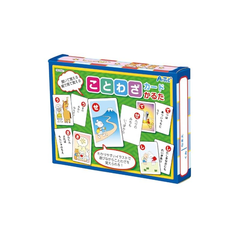 Artec Proverb Card Karuta (Educational Toy Card Game for Elementary School Students and Toddlers) - Learn Words - New Year's Day (2567)