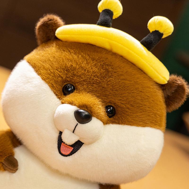 Cute Groundhog Transformed Into Bee Ladybug Plush Toy Doll Children's Doll Birthday Gift Rag Doll