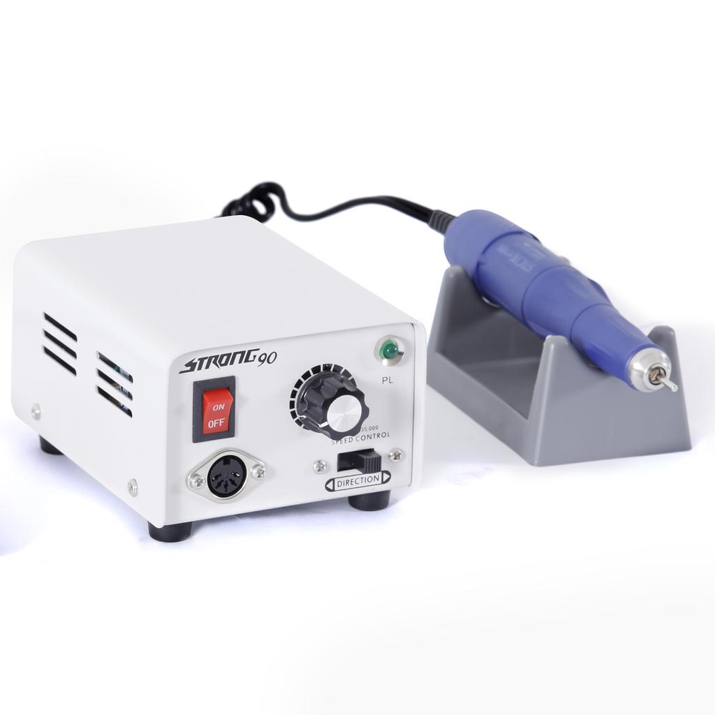 40000rpm Micromotor Portable Strong 90 With Handpiece 105L Corundum Bits Manicure