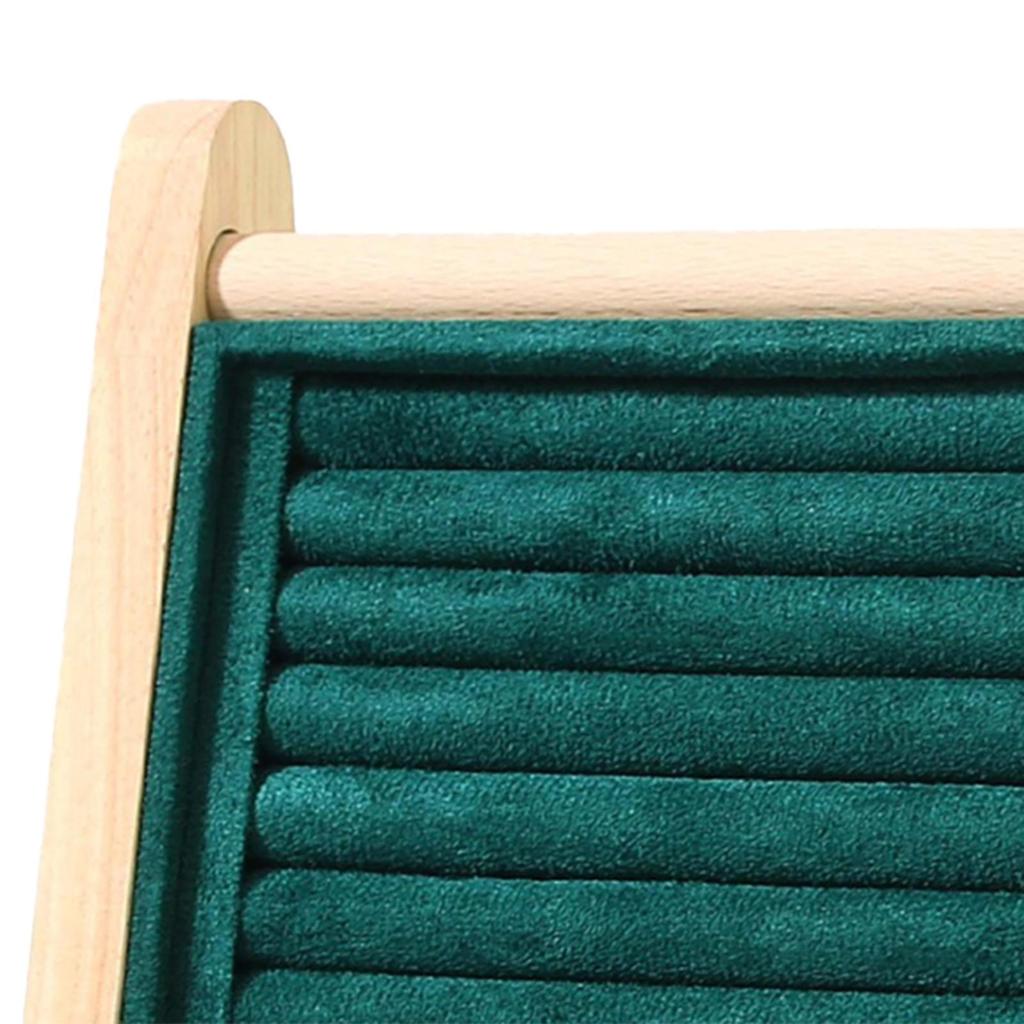 Ring Holder Ear Studs Multi Tiers Wooden Jewelry Organizer Display Rack for