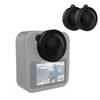 For GoPro MAX2 PULUZ Silicone Dual-Lens Cover (Black)