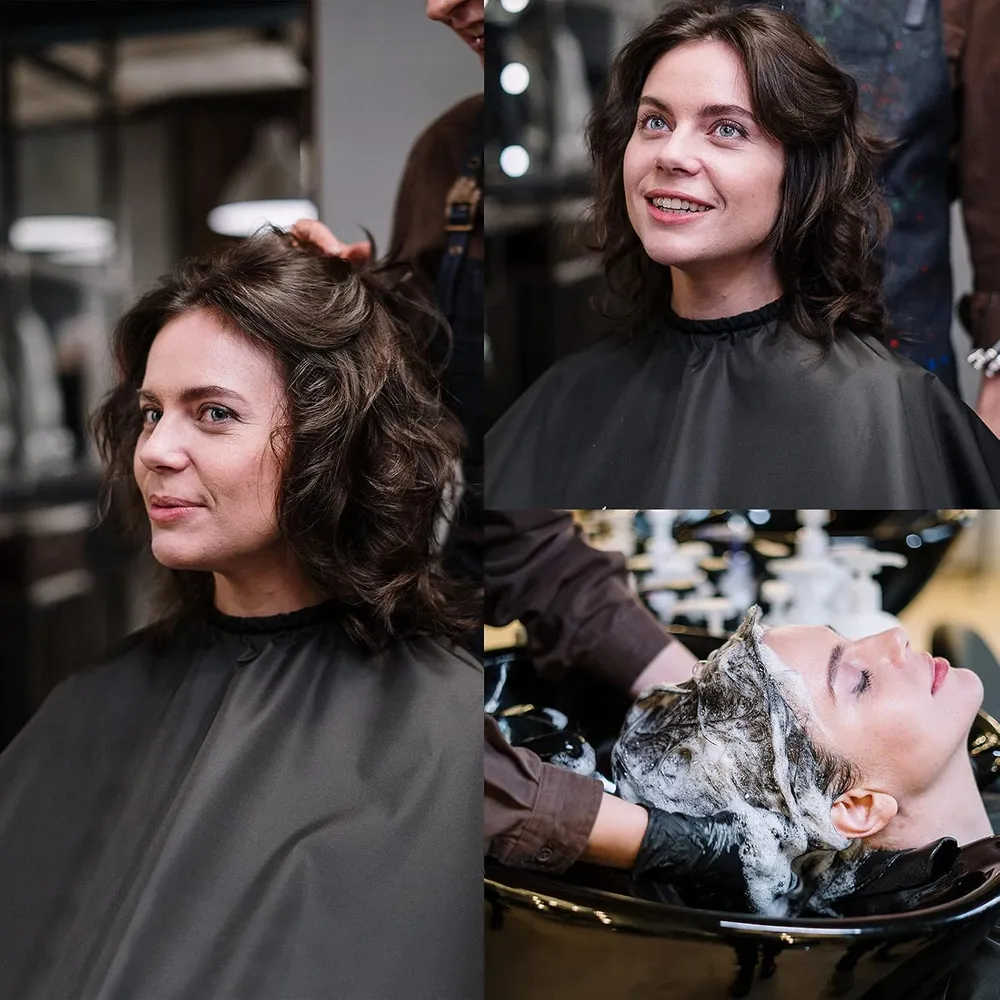 Haarfärbeumhang, Verdickter Haarfärbeumhang für Friseursalons.