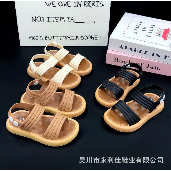 

Girls Summer New Soft-Soled Sandals for Young and Older Children with Buckle Closure 34-37Code（No free shipp