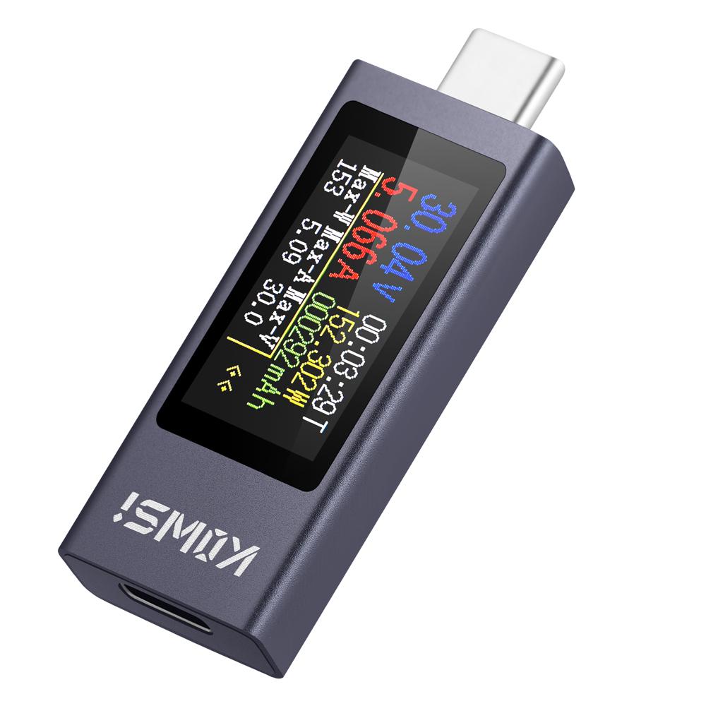 KWS-2301C KWS-2302C Multifunctional Digital Display DC Voltage Current Meter Power Meter Phone Charging Tester Type-C